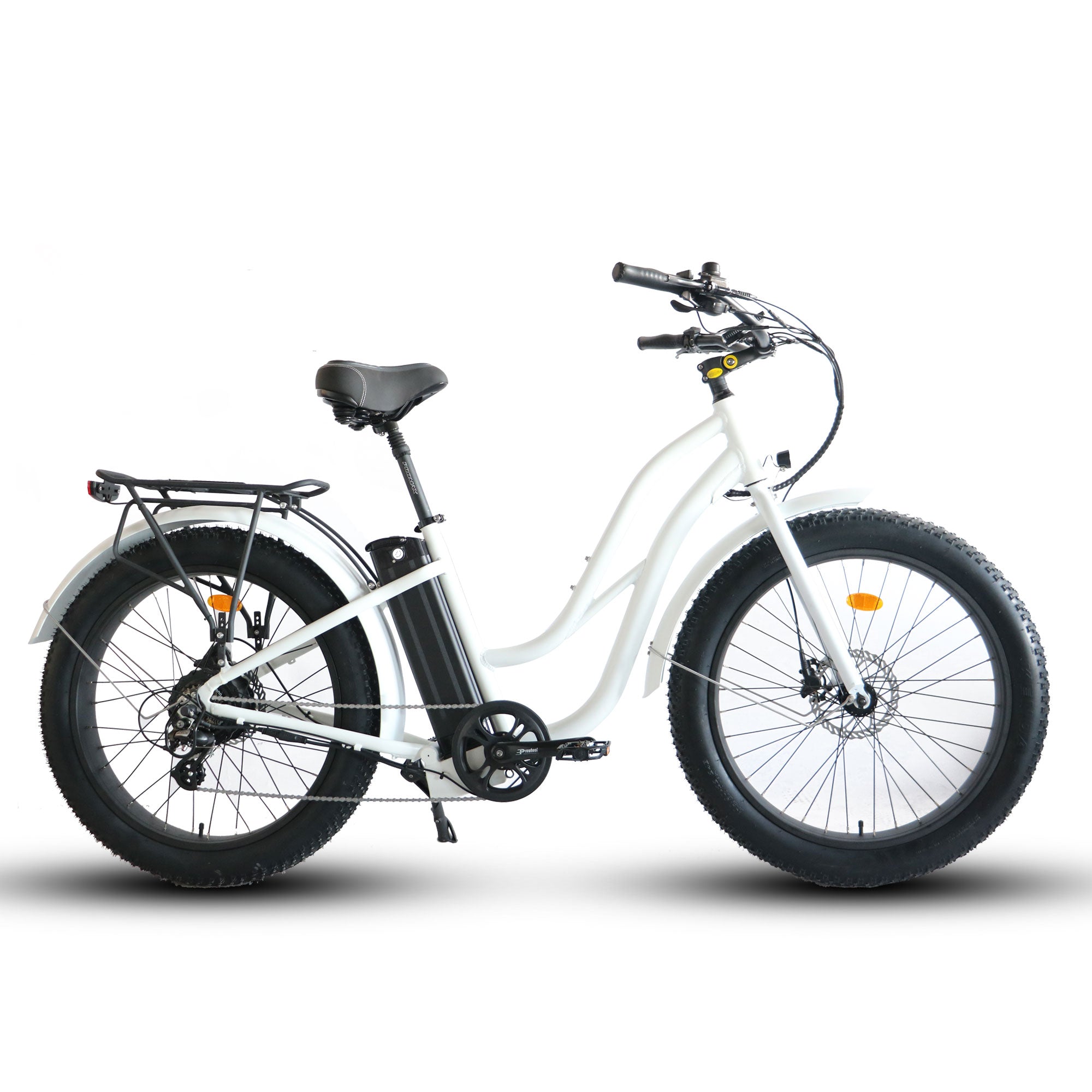 Fat Tire Step Thru 26x4 - 52v Beach Cruiser Electric Bike