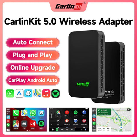 CarlinKit 5.0: 2air Wireless Adapter - Convert Wired CarPlay and Android Auto to Wireless, Plug and Play - EV Universe Shop