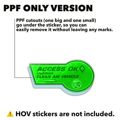 California HOV Stickers PPF + Tint (2023, 2022) - EV Universe Shop