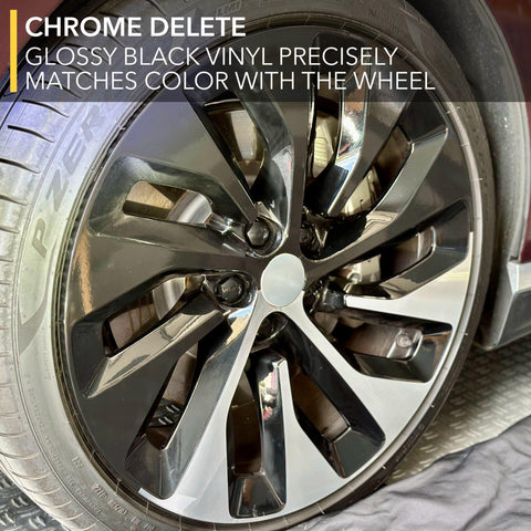 Chrome Delete Vinyl Wrap Kit - Lucid Air 21" Aero Blade Wheels - EV Universe Shop