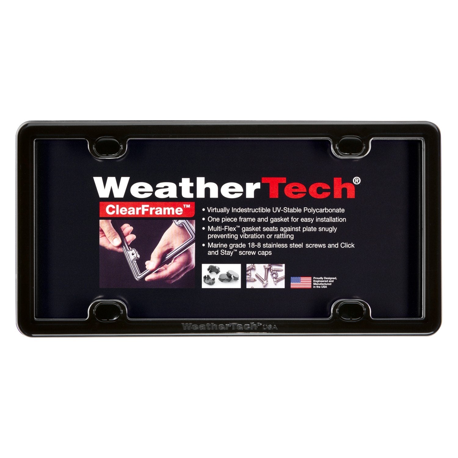 WeatherTech - Black License Plate Frame