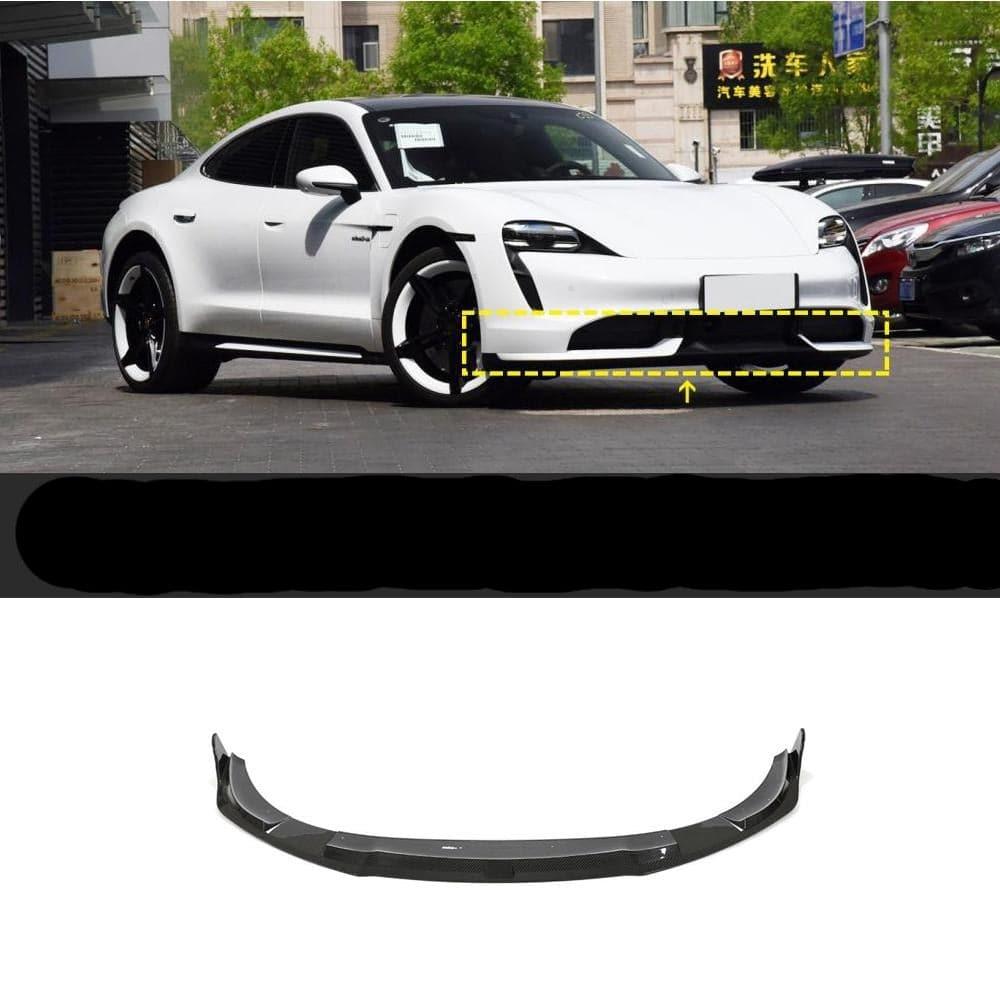 Porsche Taycan (2019-2021) - Pre-preg Carbon Fiber Front Lip - EV Universe Shop