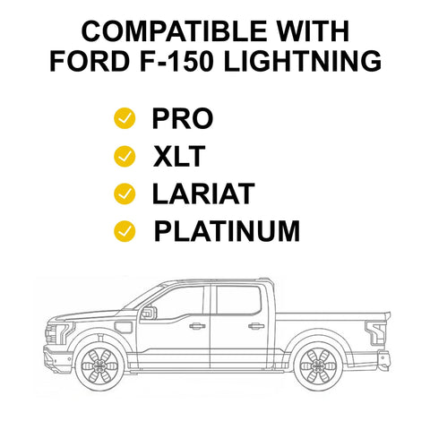 B Pillars Clear Protection Film - Ford F-150 Lightning - EV Universe Shop