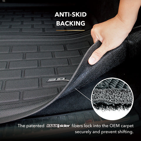 3D Maxpider Compatible With Tesla Model 3 2024 Kagu Black Rear Cargo Liner