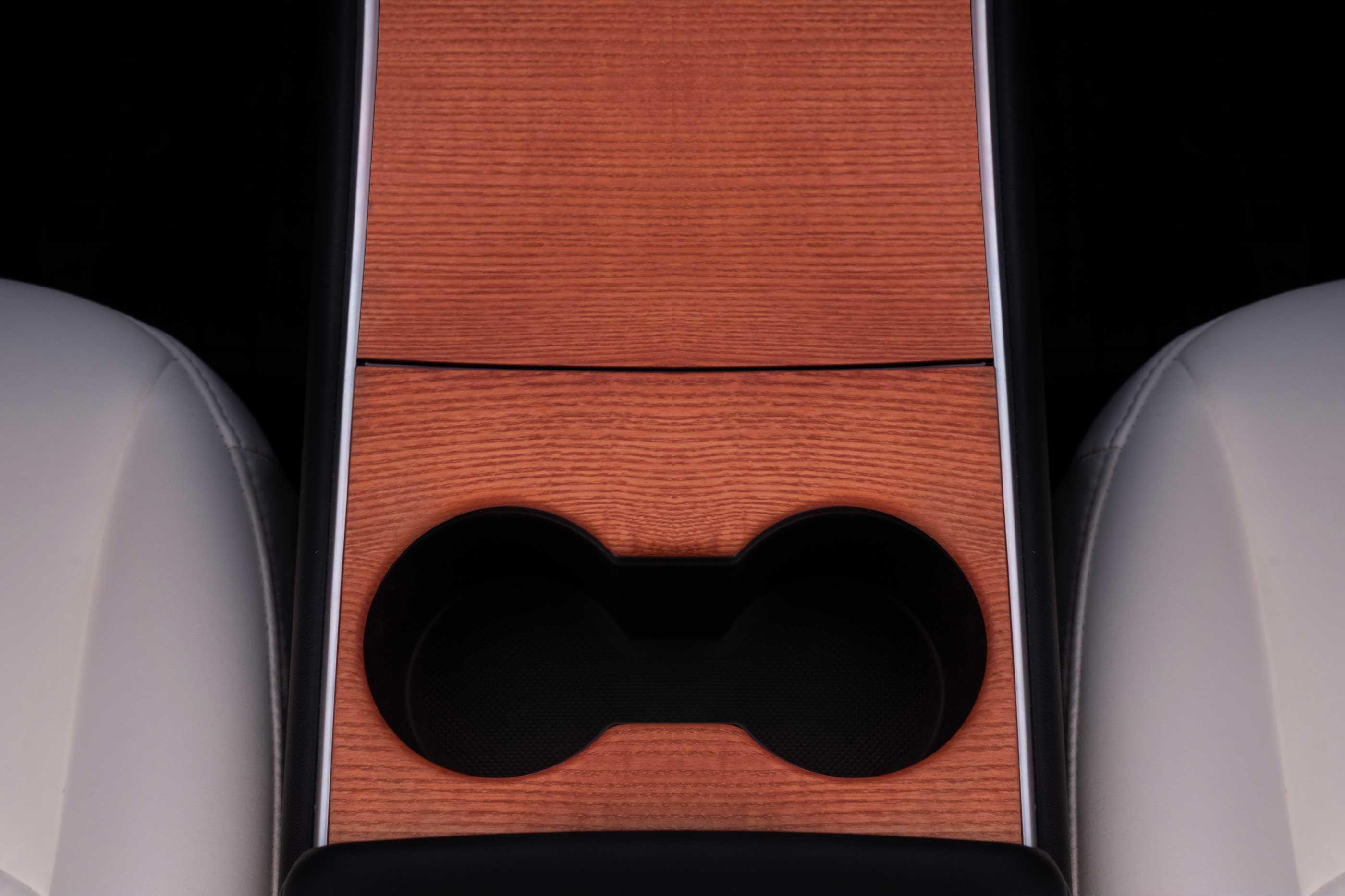 Wood Center Console Cover for Tesla Model 3 & Y (2018-2021)