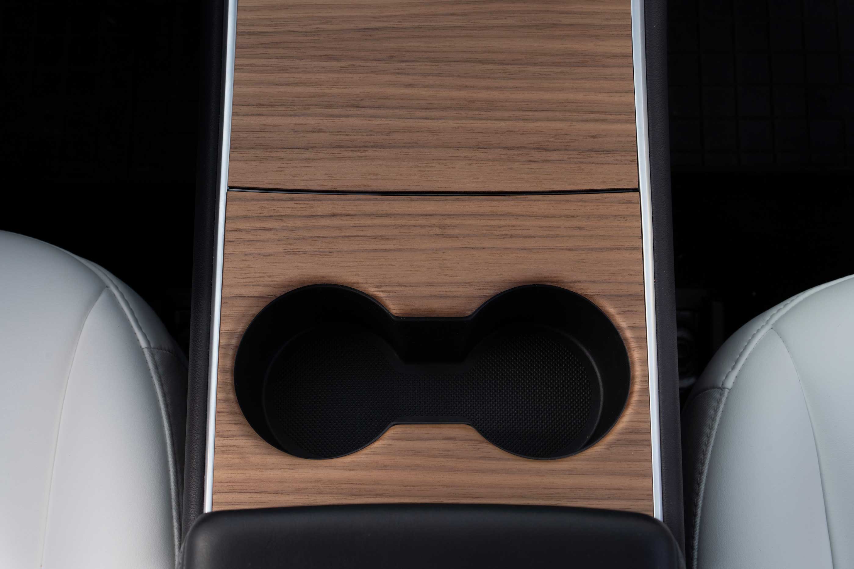 Wood Center Console Cover for Tesla Model 3 & Y (2018-2021)