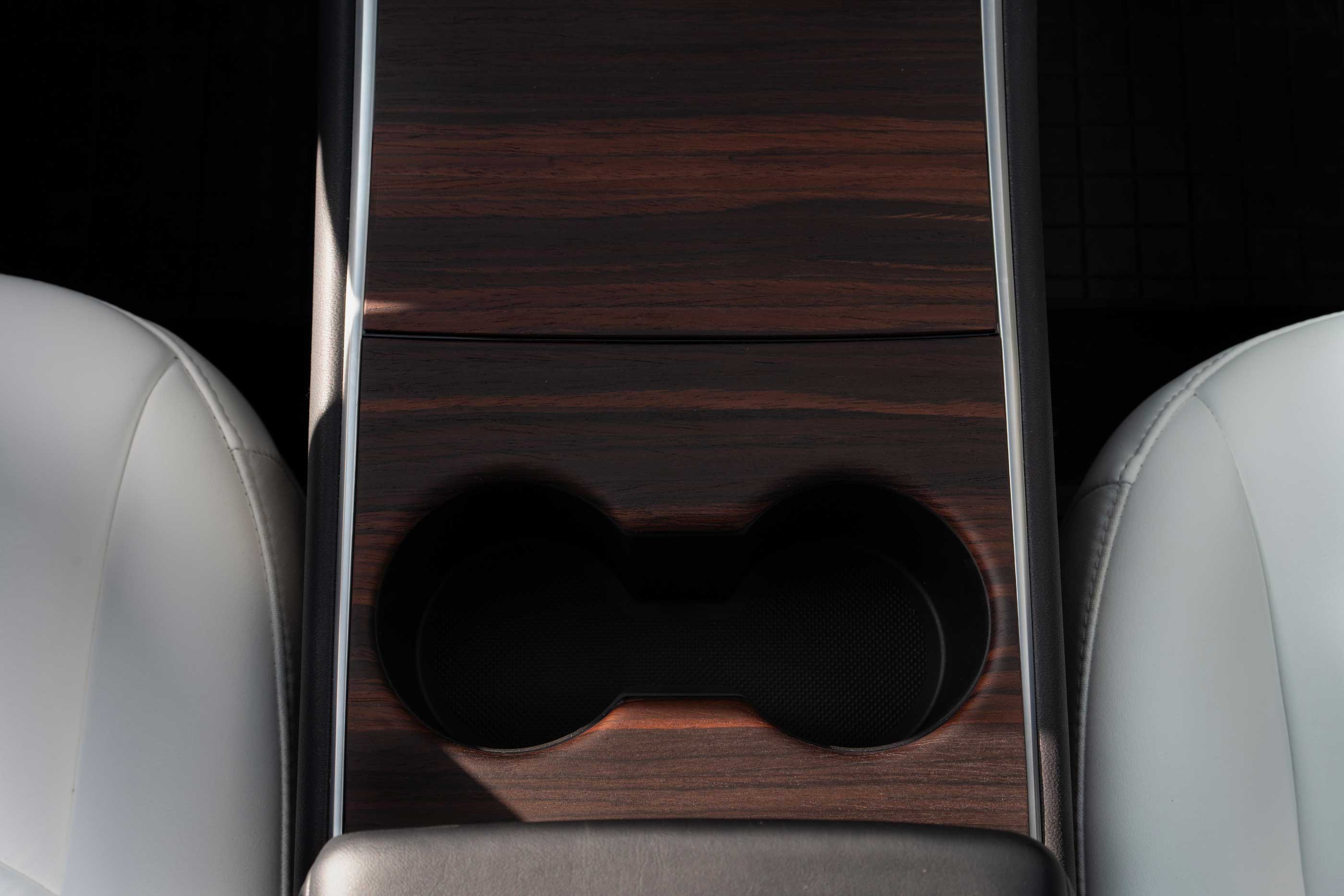 Wood Center Console Cover for Tesla Model 3 & Y (2018-2021)