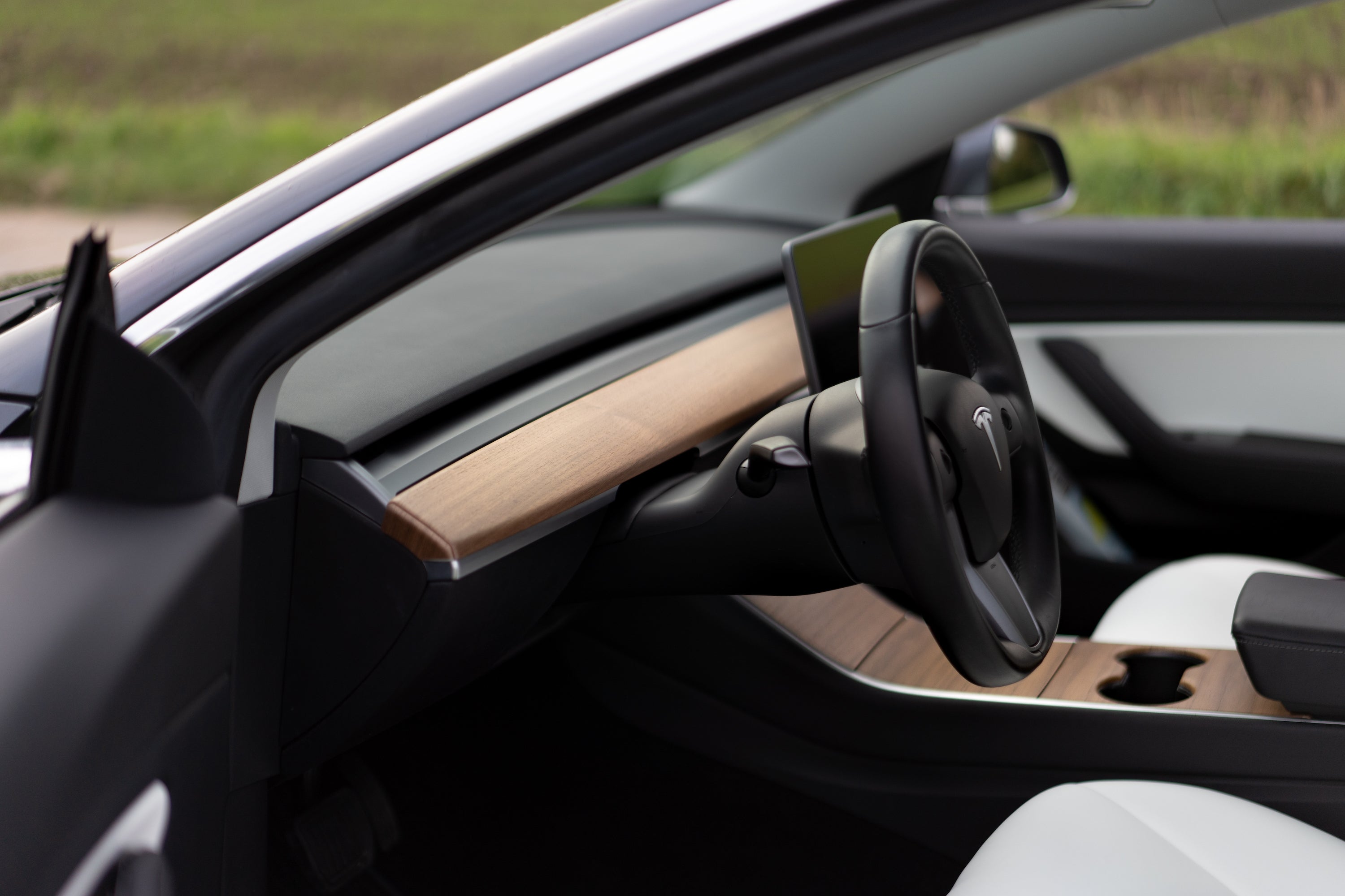 Wood Dashboard Cover for Tesla Model 3 & Model Y (2018-2024)