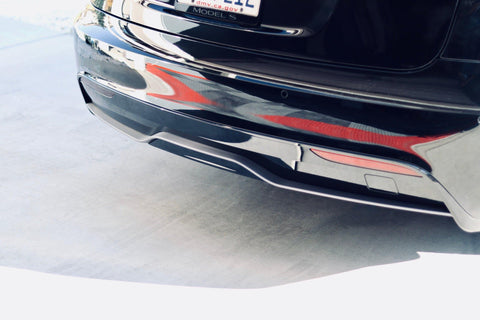 Rear Diffuser Lip Wrap - 2021+ Tesla Model S (Plaid & Long Range) - EV Universe Shop