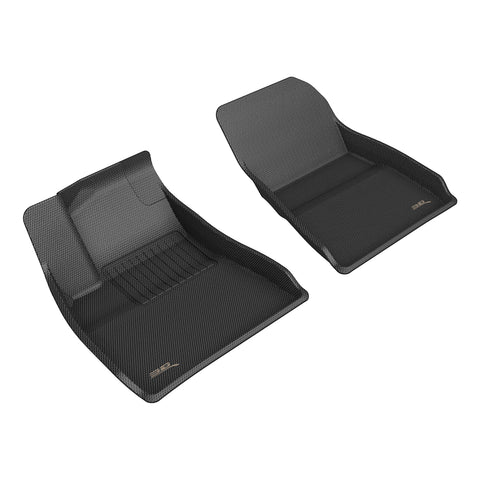 TESLA MODEL 3 2024 (HIGHLAND)  FLOOR MAT KAGU BLACK ROW1