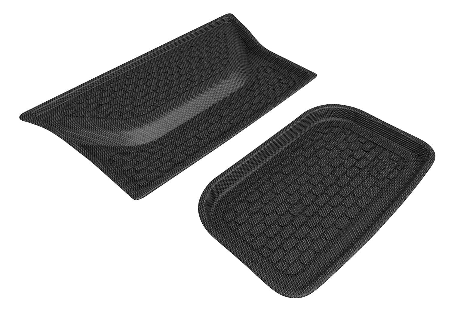 TESLA MODEL Y 5-SEAT 2020-2023 REAR LOWER CARGO LINER KAGU BLACK (2PCS) - EV Universe Shop