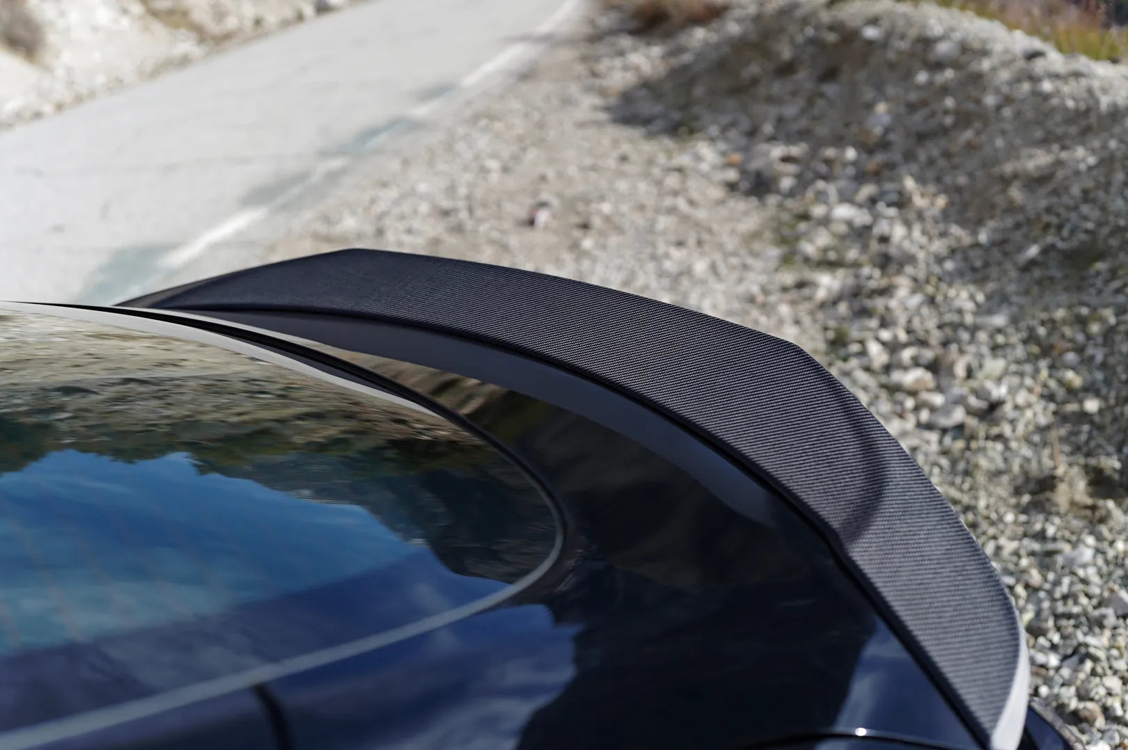 Matte Carbon Fiber V-Style Spoiler