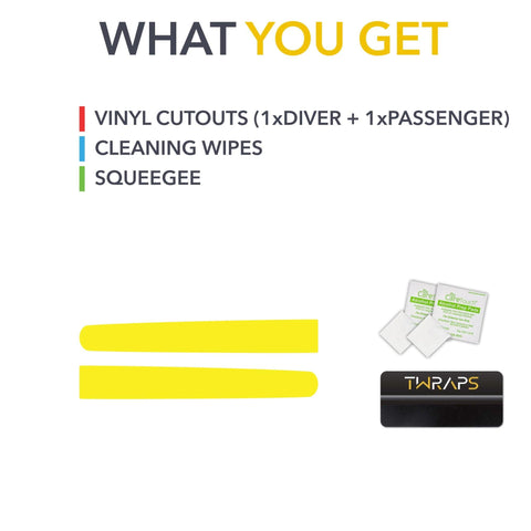 Yellow Fog Lights Tint - Rivian R1T/R1S - EV Universe Shop