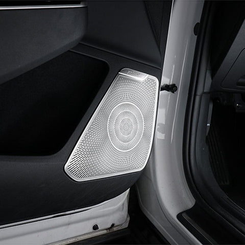 Embellecedor de altavoz de puerta interior de acero inoxidable para Kia EV6