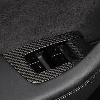 Carbon Fiber Door & Switch Trim Set for Tesla Model 3/Y