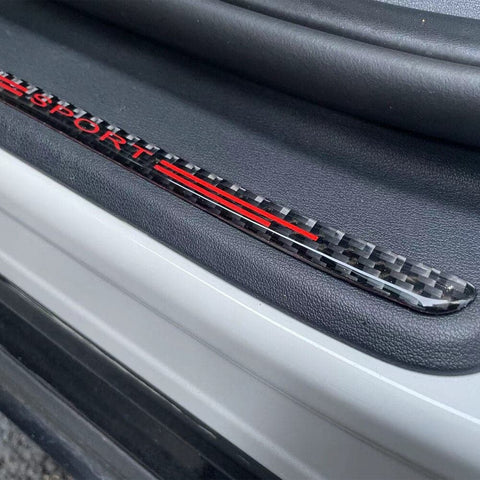 Real Carbon Fiber Interior Sport Door Sill Cover for Kia EV6