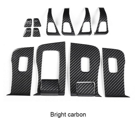 Carbon Fiber Door & Switch Trim Set for Tesla Model 3/Y