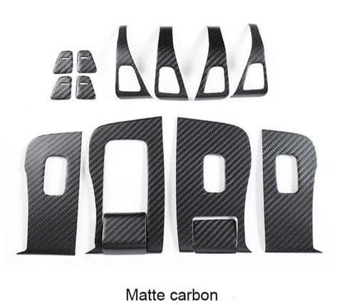 Carbon Fiber Door & Switch Trim Set for Tesla Model 3/Y