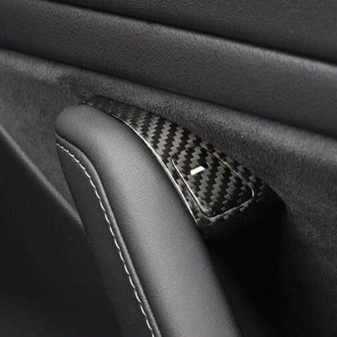 Carbon Fiber Door & Switch Trim Set for Tesla Model 3/Y