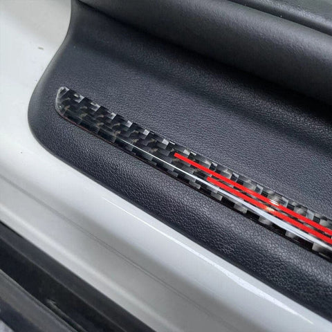 Real Carbon Fiber Interior Sport Door Sill Cover for Kia EV6