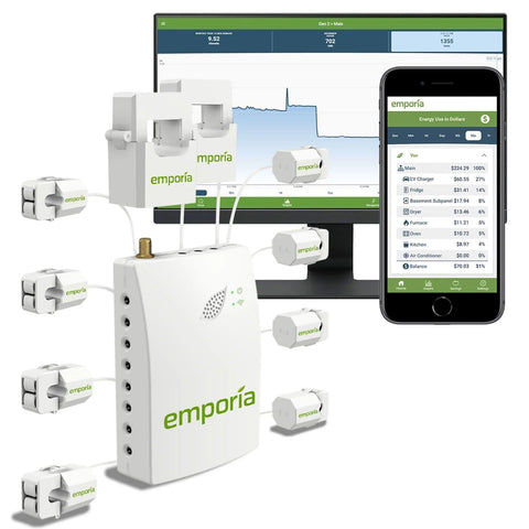 Emporia - Vue Energy Monitor - 8 Sensors - EV Universe Shop