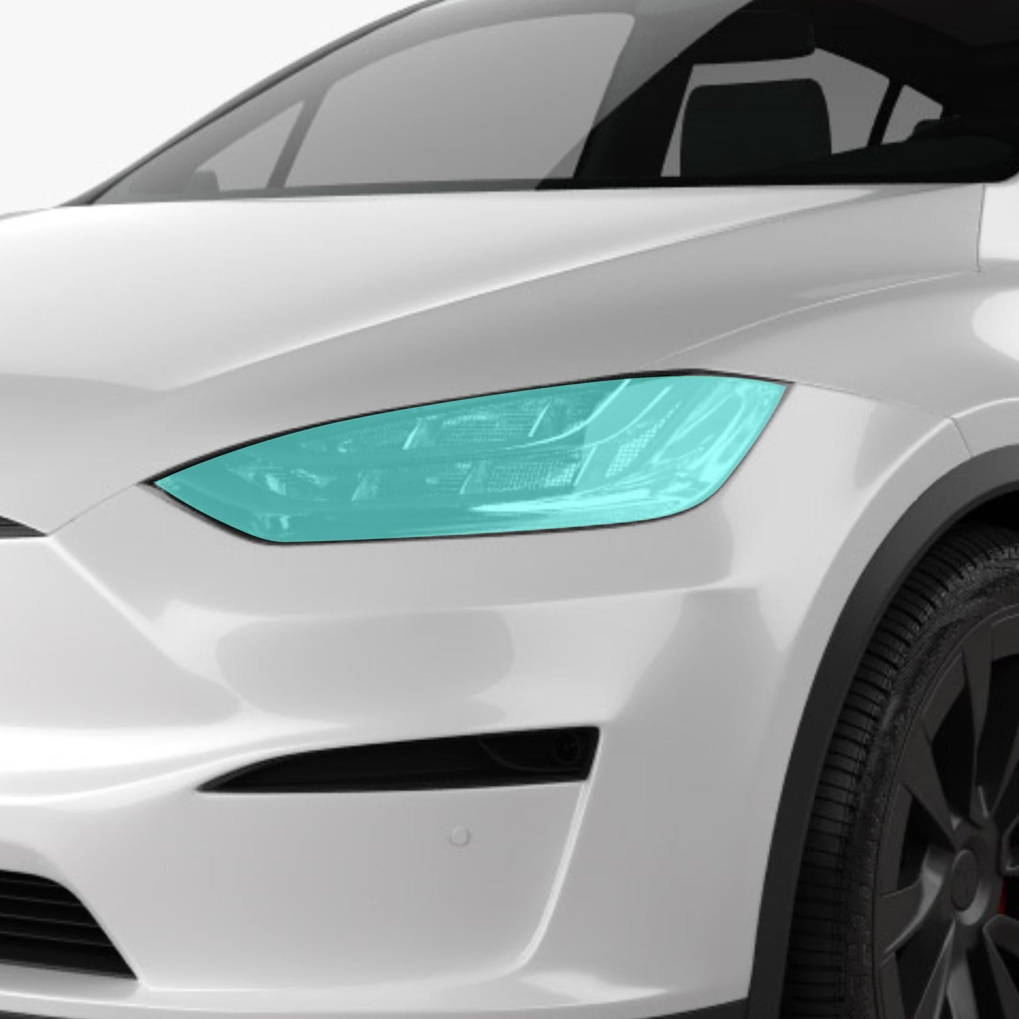 Headlights Clear Protection Film - Tesla Model X (2016+ including Plaid) - EV Universe Shop