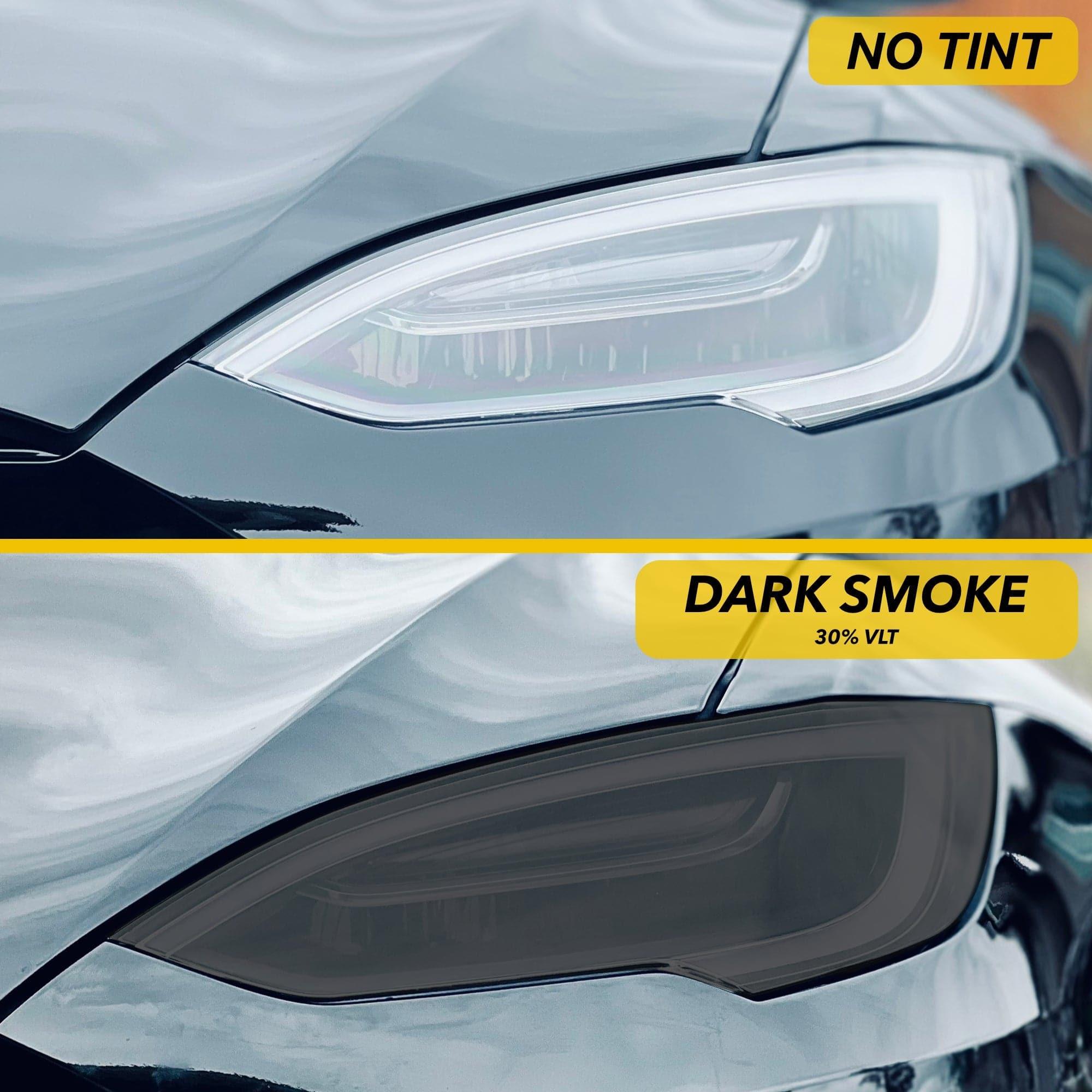 Headlights Smoke Tint - Tesla Model S (2016+ including Plaid) - EV Universe Shop