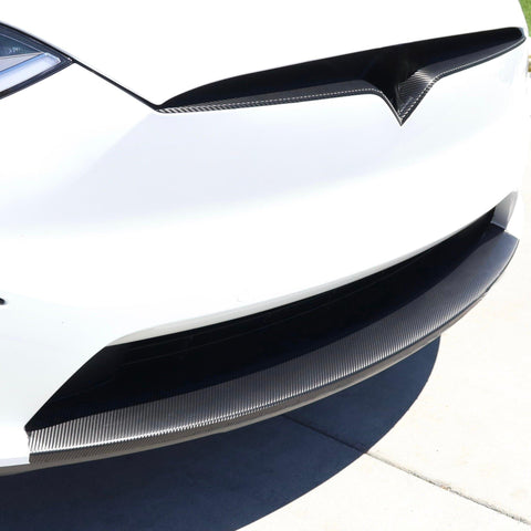 Front Lower Lip Wrap - Tesla Model X (Plaid & Long Range, Refresh) - EV Universe Shop