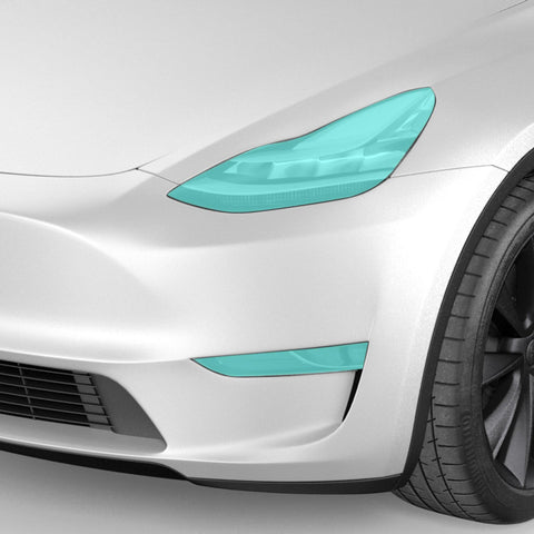 Headlights & Fog Lights Clear Protection Film - Tesla Model 3 / Y - EV Universe Shop