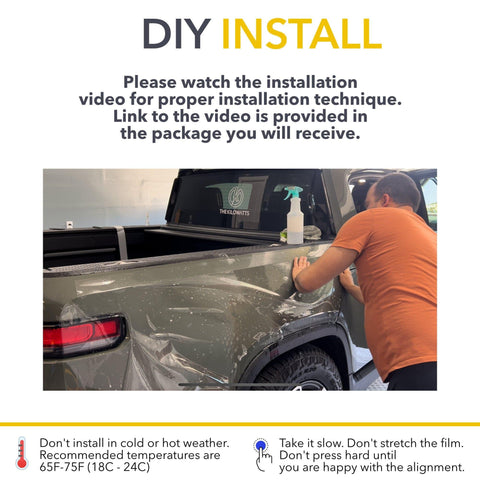 Truck Bed Side Clear Protection Film - Rivian R1T - EV Universe Shop