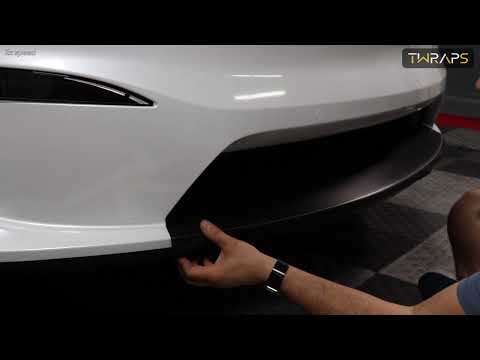 Front Lower Lip Wrap - Tesla Model X (Plaid & Long Range, Refresh)