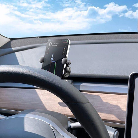Advanced Gravity & Magnetic Car Phone Holder for Tesla Model 3/Y (2017-2023) - EV Universe Shop