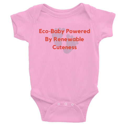 "Eco-Baby Powered By Renewable Cuteness" Infant Bodysuit - EV Universe Shop