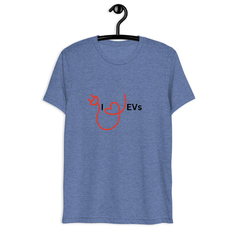 "I Love EVs" Unisex Short sleeve t-shirt - EV Universe Shop