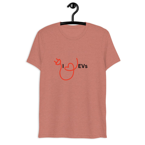 "I Love EVs" Unisex Short sleeve t-shirt - EV Universe Shop