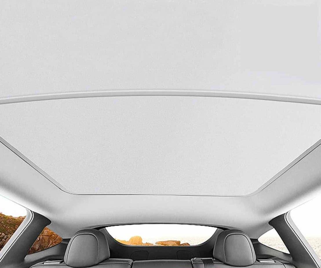 Ice Cloth Buckle Sun Shades for Tesla Model 3 & Y (2021-2023) - Upgraded Glass Roof Sunshade for Front & Rear Sunroof - EV Universe Shop