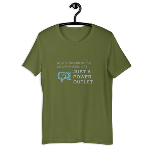 "Just a Power Outlet" NV Unisex t-shirt - EV Universe Shop