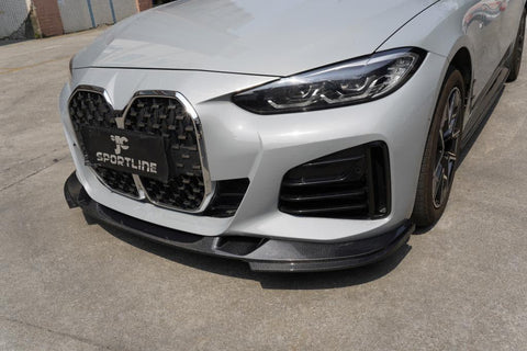 BMW i4 (2021+) - Carbon Fiber Front Lip - EV Universe Shop