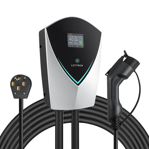Lectron V-Box 40 Amp Electric Vehicle Charging Station - Powerful Level 2 EV Charger (240V) with NEMA 14-50 Plug/Hardwired - Energy Star Certified for J1772 Evs - EV Universe Shop