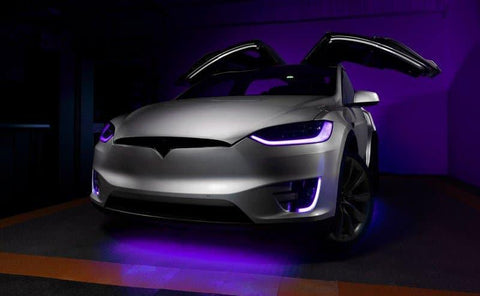ORACLE Lighting 16-21 Tesla Model X Dynamic ColorSHIFT Headlight &amp; Fog Light DRL Upgrade Kit - EV Universe Shop