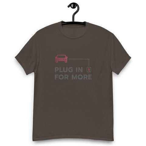 "Plug In For More" Unisex Classic Tee - EV Universe Shop