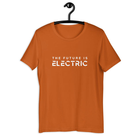 "The Future Is Electric" Unisex t-shirt NV - EV Universe Shop