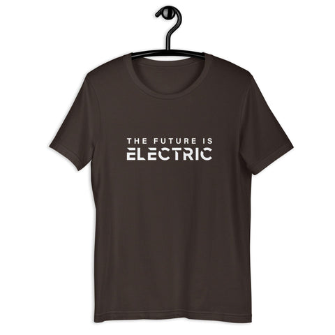 "The Future Is Electric" Unisex t-shirt NV - EV Universe Shop