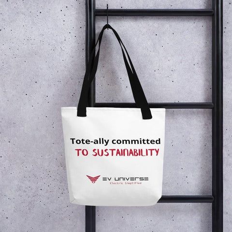 "Tote-ally Committed to Sustainability" Tote Bag - EV Universe Shop