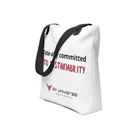 "Tote-ally Committed to Sustainability" Tote Bag - EV Universe Shop